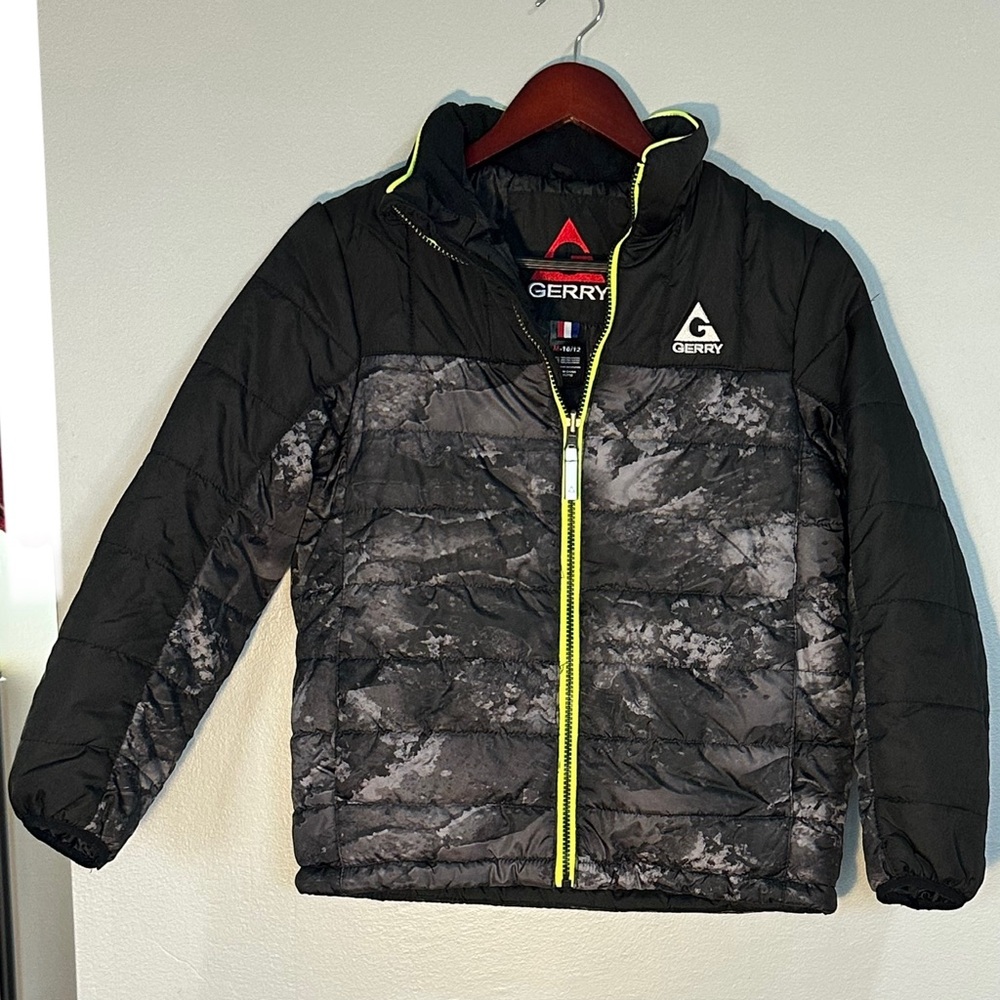 Gerry Weber Black Jacket with Red Logo and Neon Yellow Trim